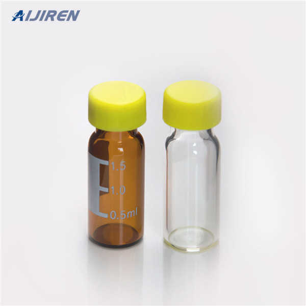 silicone/PTFE bonded septa chromatography glass vials transparent